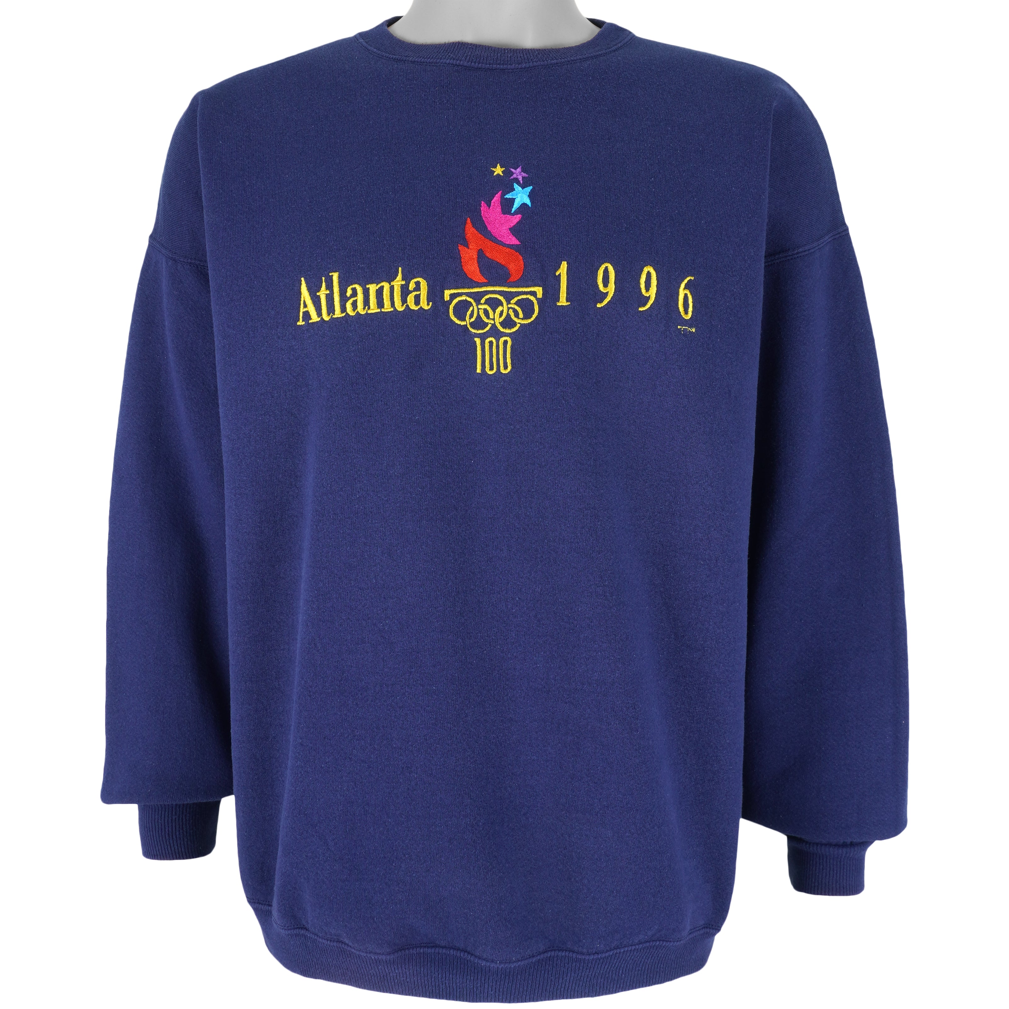 Vintage (Hanes) - Atlanta Olympic Embroidered Sweatshirt 1996 X-Large Vintage Retro