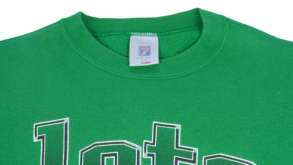 NFL (Logo 7) - New York Jets Spell-Out Sweatshirt 1993 X-Large Vintage Retro Football