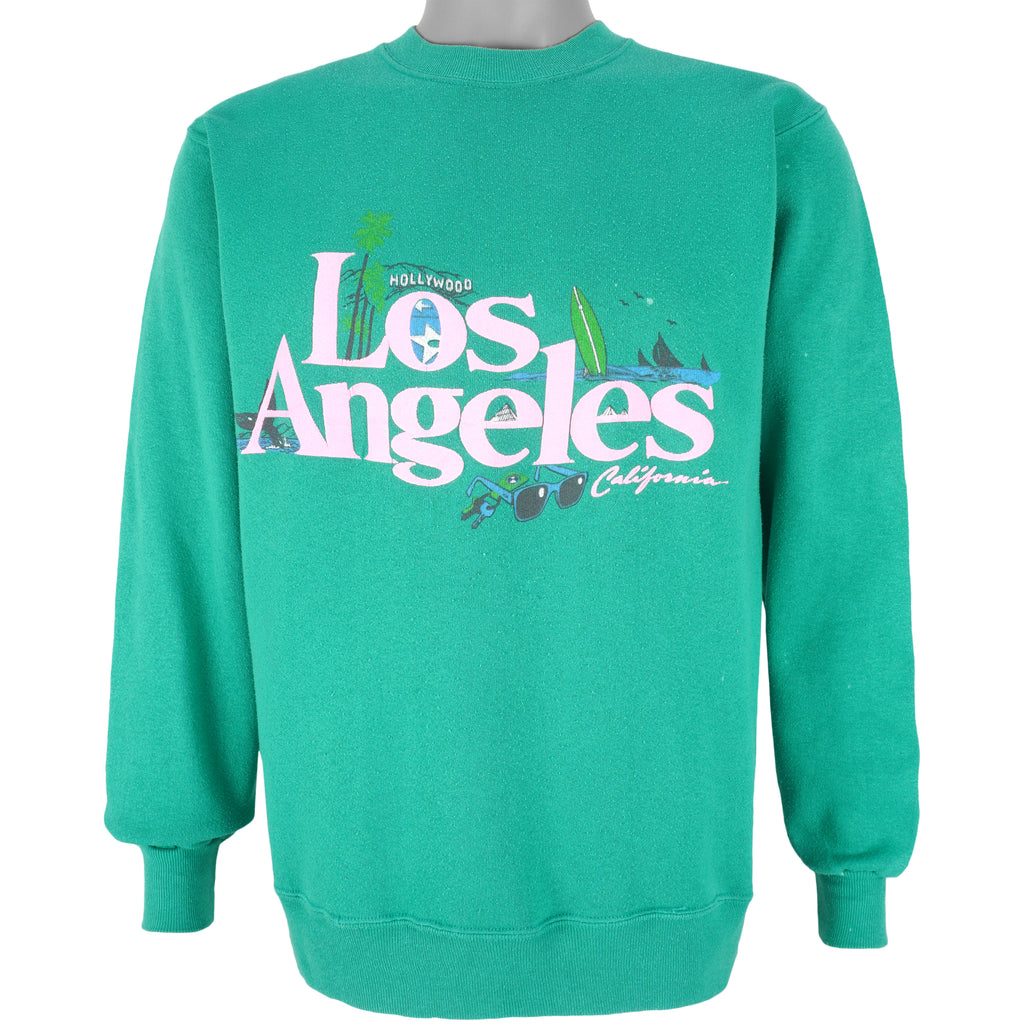 Vintage - Hollywood, Los Angeles Crew Neck Sweatshirt 1990s Medium Vintage Retro