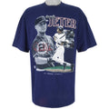 MLB (All American Wear) - New York Yankees Jeter #2 T-Shirt 1990s XX-Large Vintage Retro Baseball