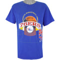 NBA (Logo 7) - Philadelphia 76ers T-Shirt 1991 X-Large Vintage Retro Basketball