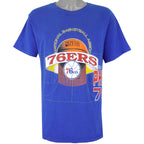 NBA (Logo 7) - Philadelphia 76ers T-Shirt 1991 X-Large Vintage Retro Basketball