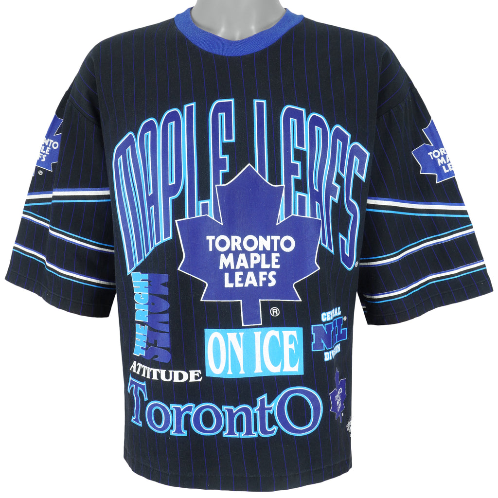 NHL (Ravens) - Toronto Maple Leafs Hockey Jersey T-Shirt 1990s Medium Vintage Retro Hockey