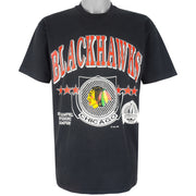 NHL (Stedman) - Chicago Blackhawks, Stanley Cup T-Shirt 1992 X-Large Vintage Retro Hockey