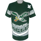 NFL (Salem) - Philadelphia Eagles Spell-Out T-Shirt 1990s X-Large Vintage Retro Football