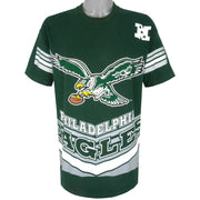 NFL (Salem) - Philadelphia Eagles Spell-Out T-Shirt 1990s X-Large Vintage Retro Football