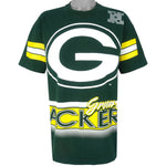 NFL (Salem) - Green Bay Packers Spell-Out T-Shirt 1990s X-Large Vintage Retro Football