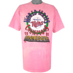 MLB (Salem) - Minnesota Twins World Series T-Shirt 1991 X-Large Vintage Retro Baseball