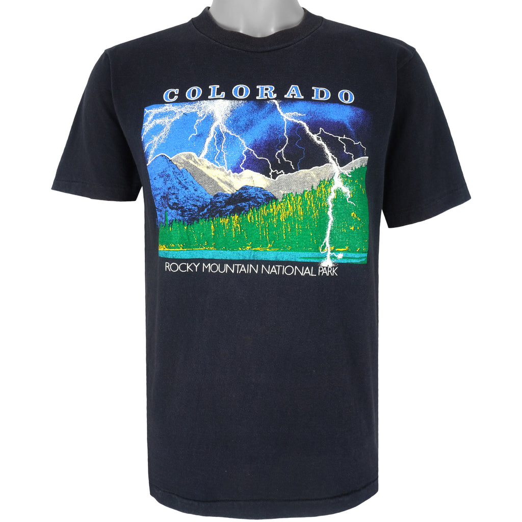 Vintage (Oneita) - Rocky Mountain National Park, Colorado T-Shirt 1990s Large Vintage Retro