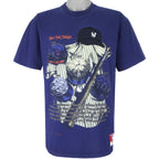 MLB (Nutmeg) - Blue New York Yankees T-Shirt 1992 Large Vintage Retro Baseball