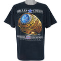 NFL (Salem) - Dallas Cowboys, World Champions Ring T-Shirt 1993 XX-Large Vintage Retro Football