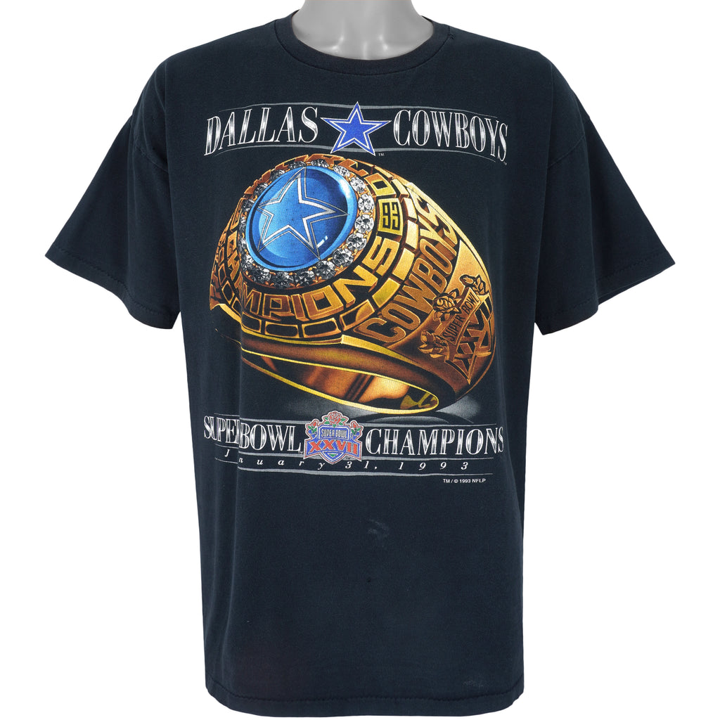 NFL (Salem) - Dallas Cowboys, World Champions Ring T-Shirt 1993 XX-Large Vintage Retro Football