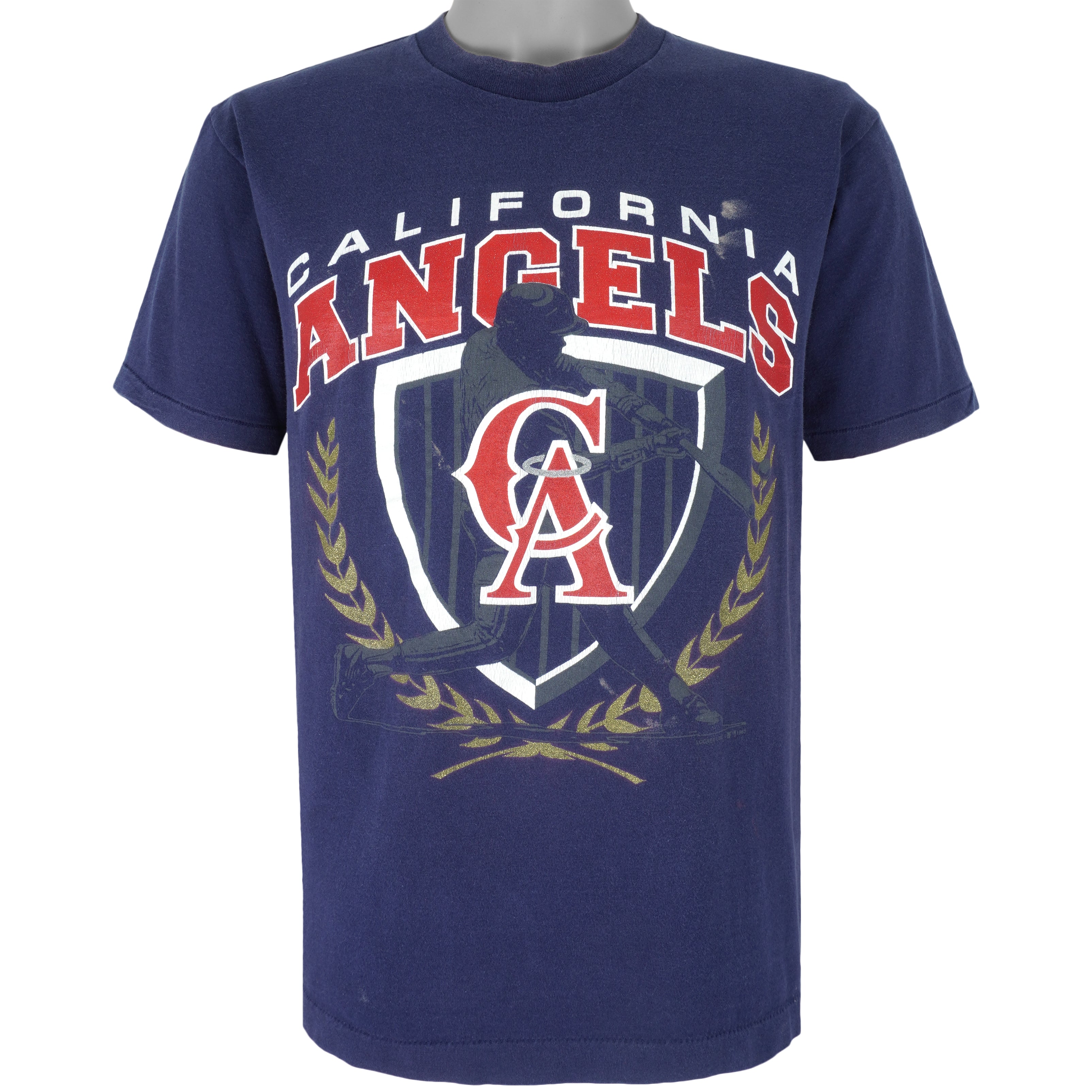MLB - California Angels Big Logo T-Shirt 1990s Large Vintage Retro Baseball