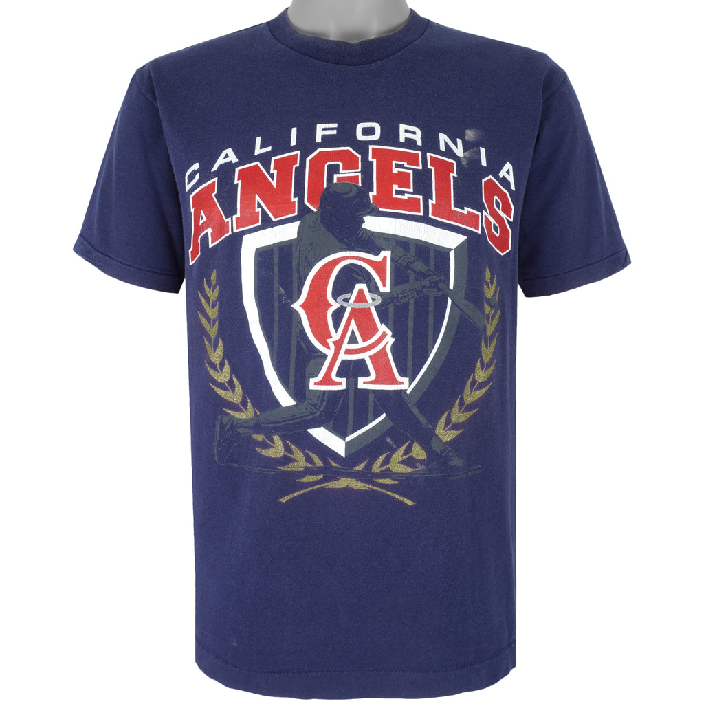 MLB - California Angels Big Logo T-Shirt 1990s Large Vintage Retro Baseball