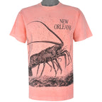 Vintage (Fruit Of The Loom) - New Orleans, Shrimp T-Shirt 1990s Large Vintage Retro