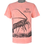 Vintage (Fruit Of The Loom) - New Orleans, Shrimp T-Shirt 1990s Large Vintage Retro