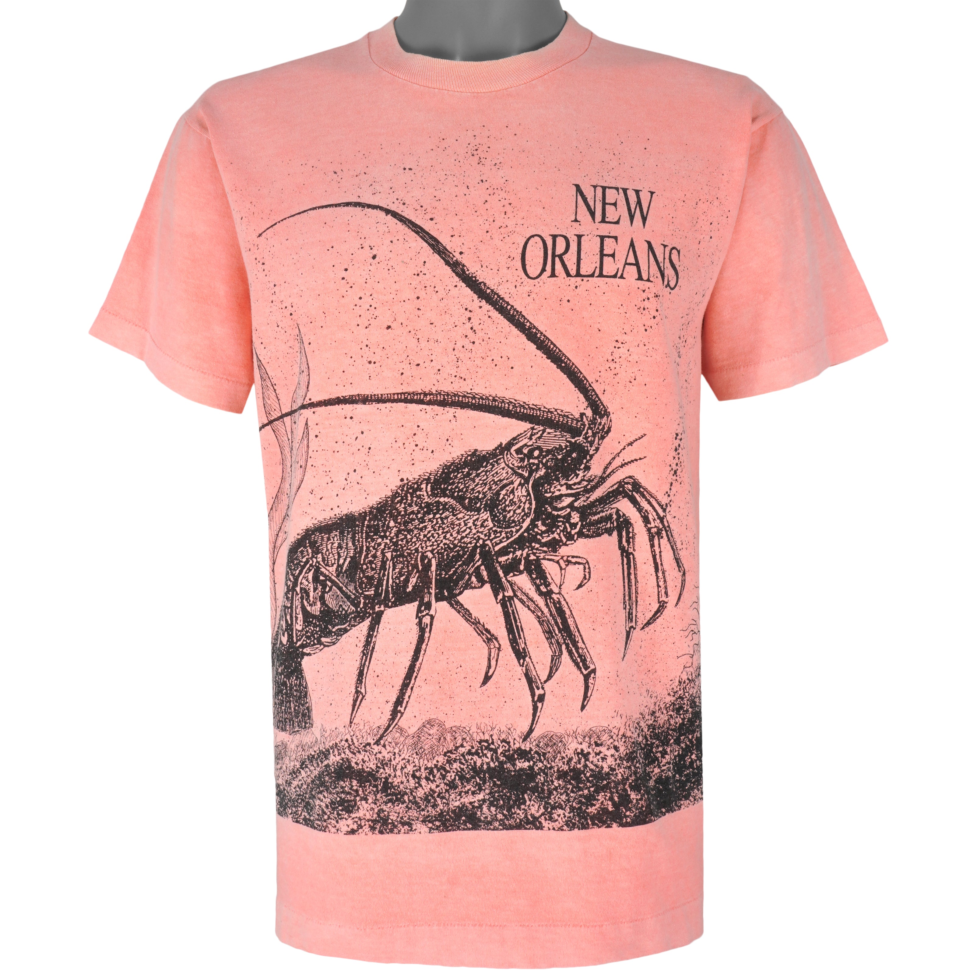 Vintage (Fruit Of The Loom) - New Orleans, Shrimp T-Shirt 1990s Large Vintage Retro