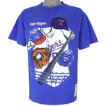 MLB (Nutmeg) - Texas Rangers Locker Room T-Shirt 1990s Medium