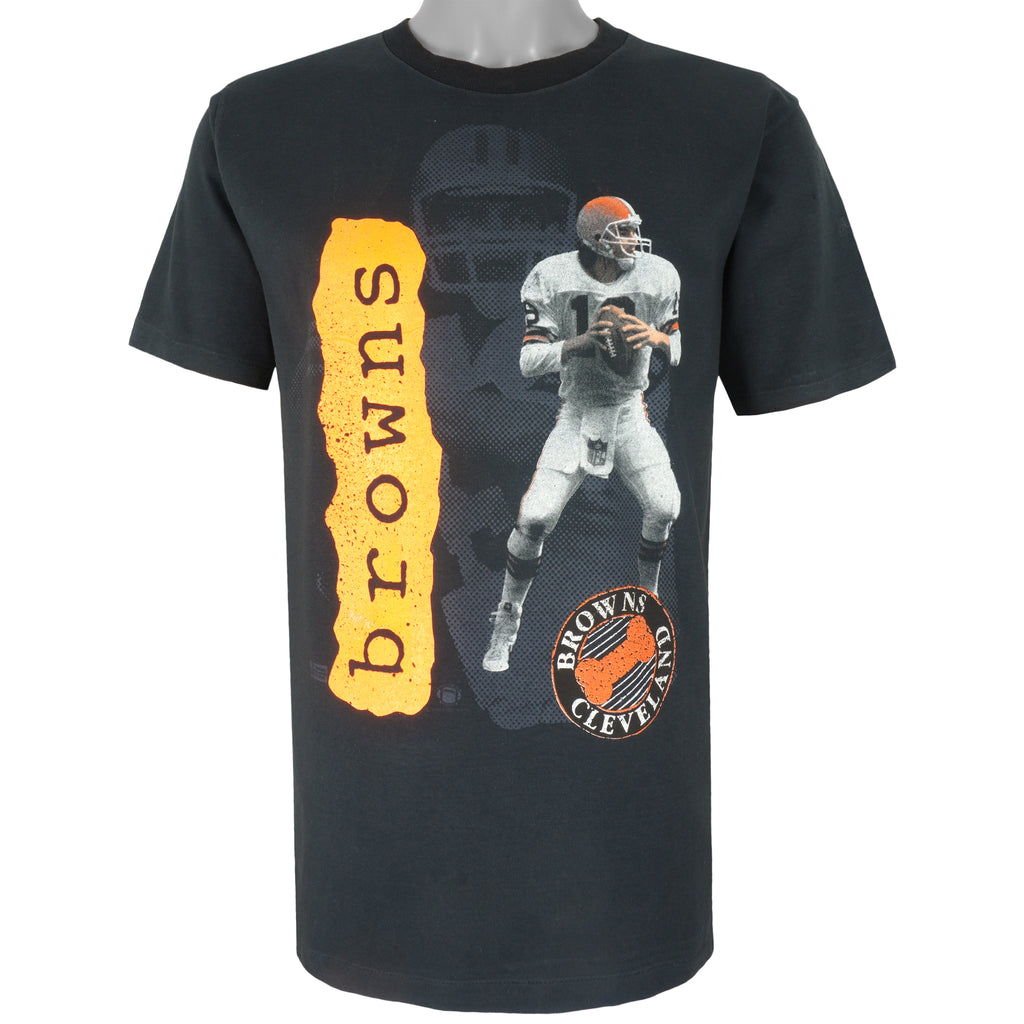 NFL (Salem) - Cleveland Browns Spell-Out T-Shirt 1990s Large Vintage Retro Football
