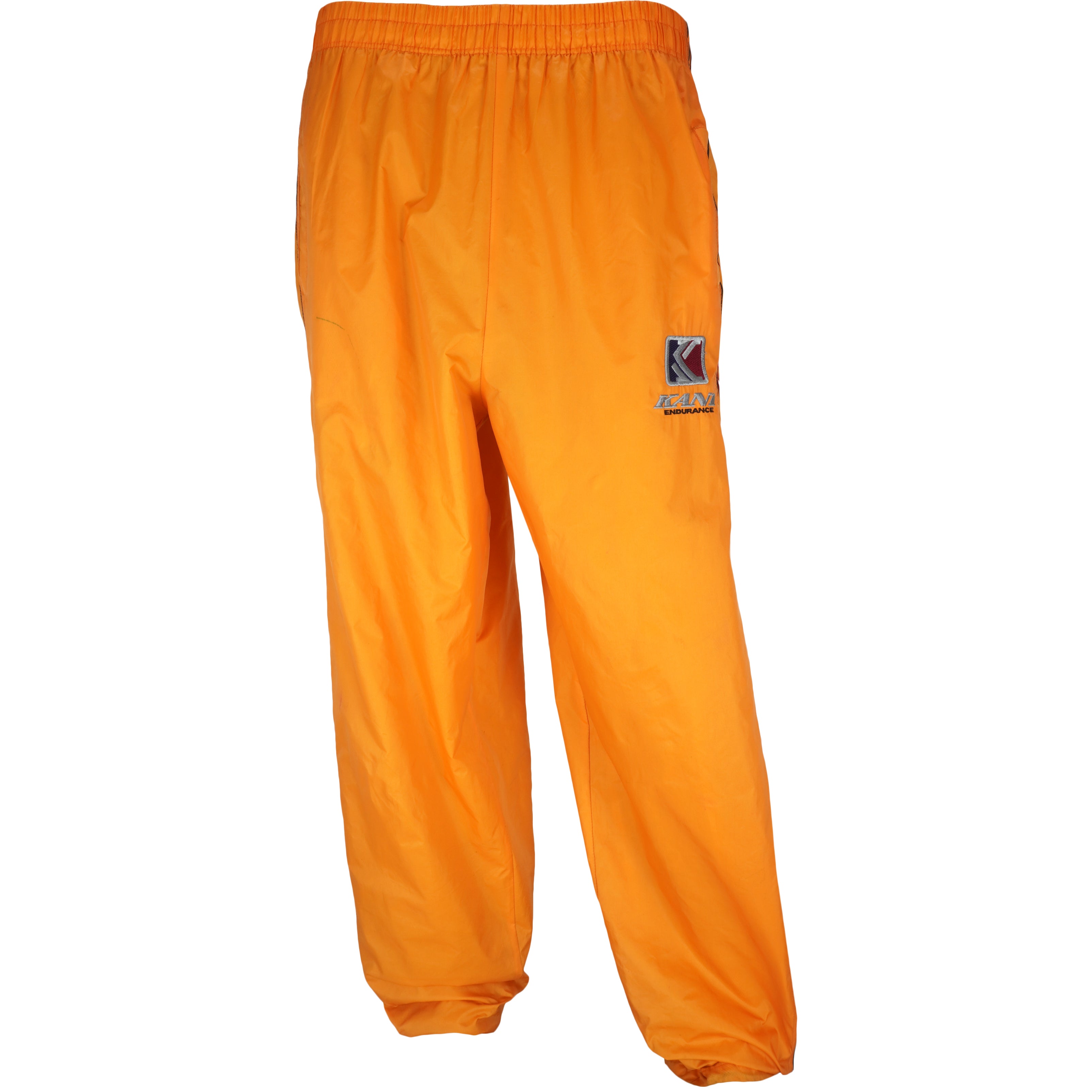 Karl Kani - Orange Tape Logo Track Pants 1990s Large Vintage Retro