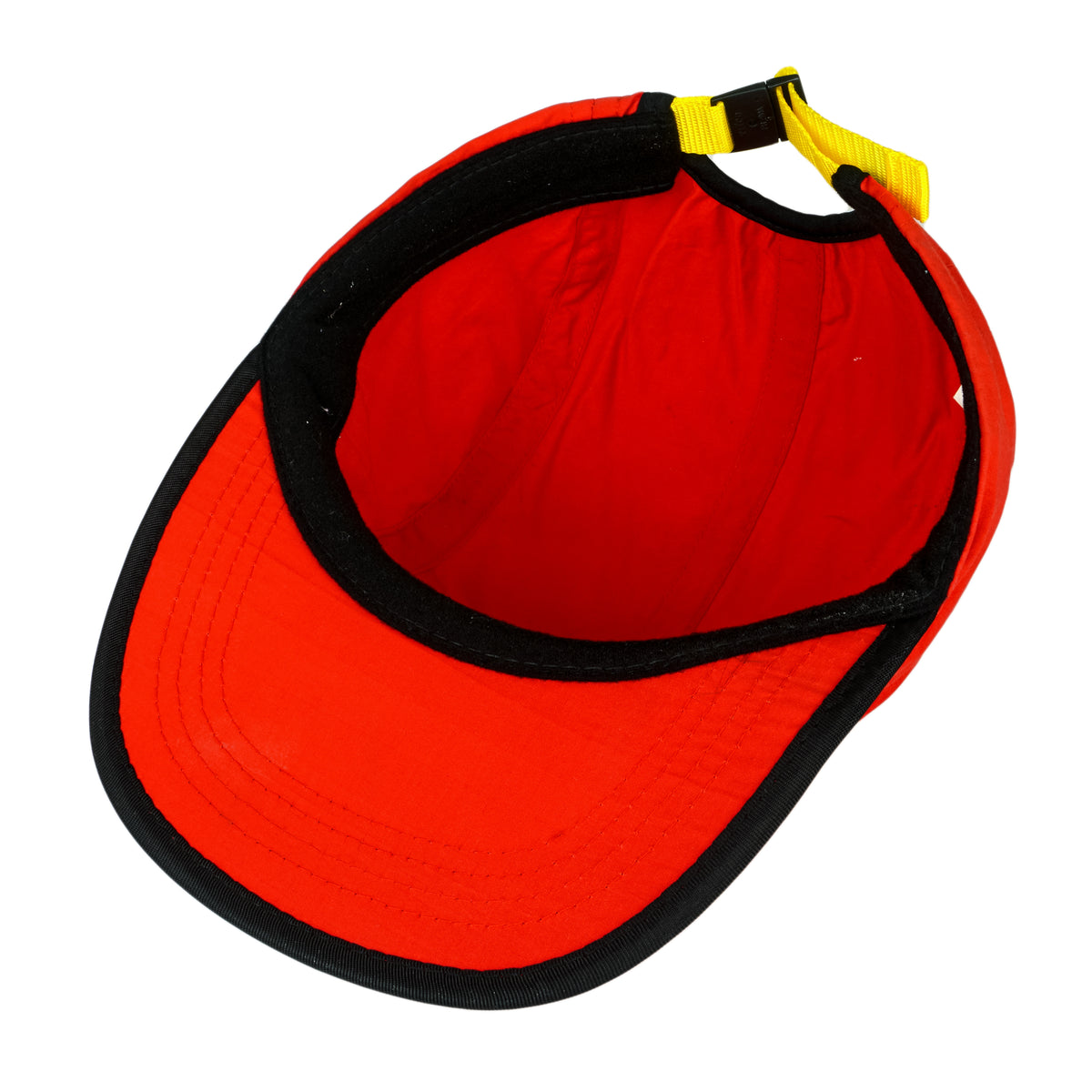 Marlboro - Red Adventure Team Embroidered Big Logo Strapback Hat 1990s OSFA Vintage Retro