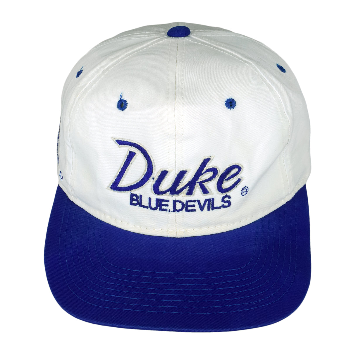 NCAA (Sports Specialties) - Duke Blue Devils Snapback Hat 1990s OSFA Vintage Retro Football College