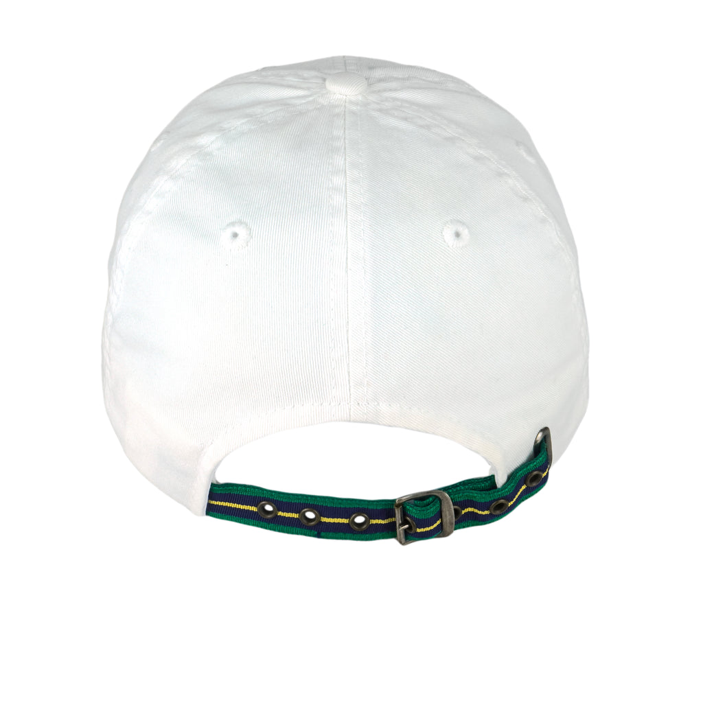 Lacoste - White Spell-Out Strapback Hat OSFA Vintage Retro