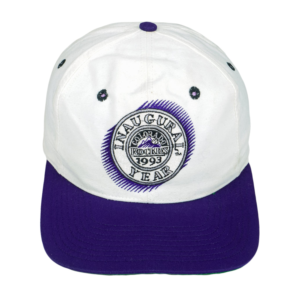 MLB (The Game) - Colorado Rockies Embroidered Snapback Hat 1993 OSFA Vintage Retro Baseball