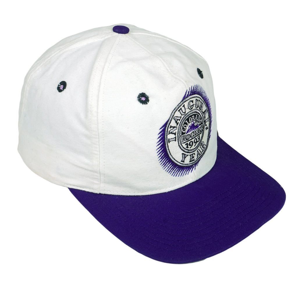 MLB (The Game) - Colorado Rockies Embroidered Snapback Hat 1993 OSFA Vintage Retro Baseball