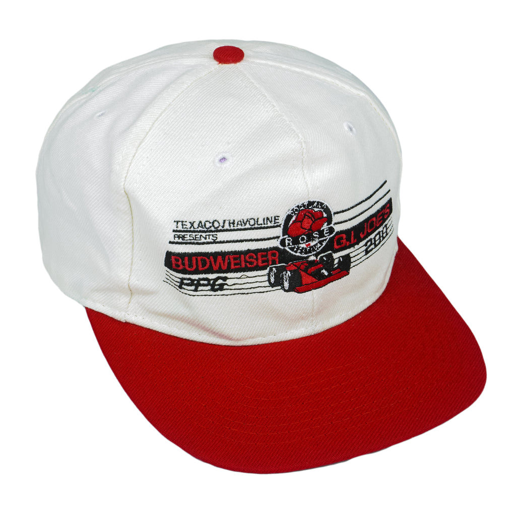 Nascar (Otto Cap) - Budweiser G.I Joes PPG 200 Spell-Out Snapback Hat OSFA Vintage Retro