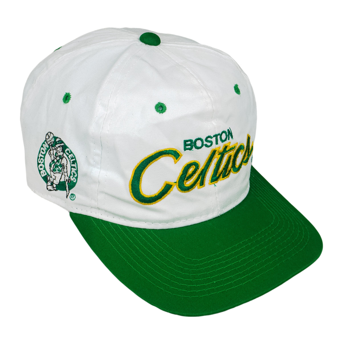 NBA (Sports Specialties) - Boston Celtics Snapback Hat 1990s OSFA Vintage Retro Basketball