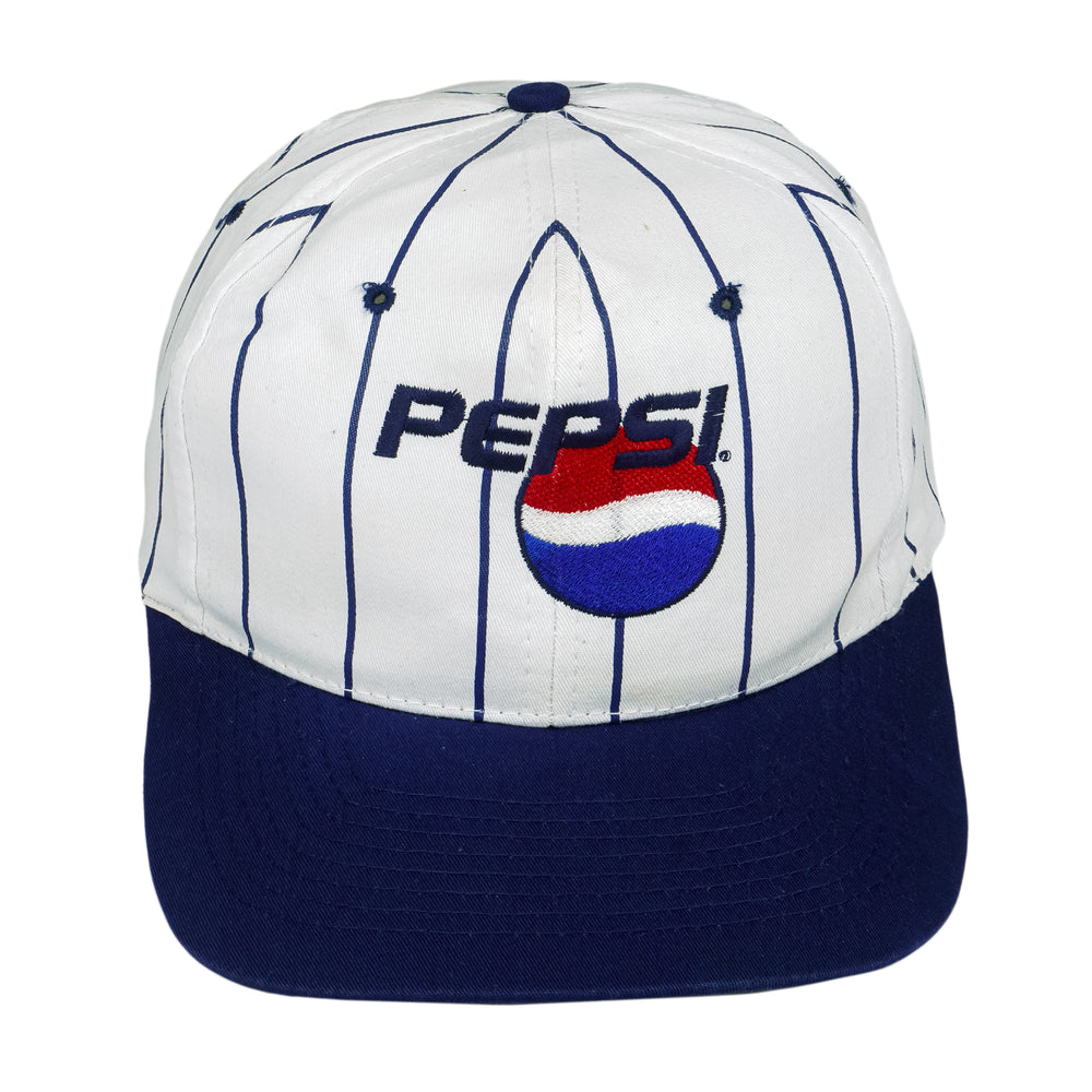 Vintage (Nissin Cap) - Pepsi Spell-Out Snapback Hat OSFA Vintage Retro