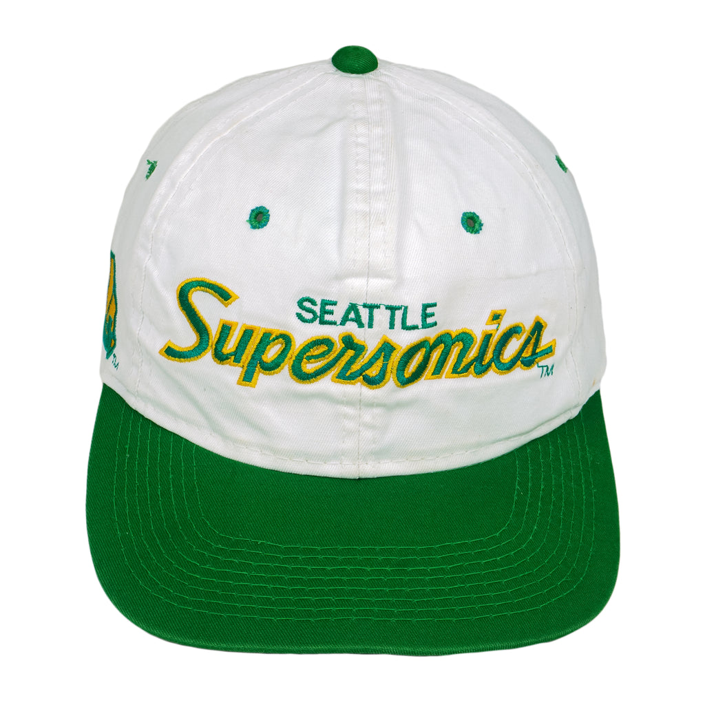 NBA (Sports Specialties) - Seattle Super Sonics Snapback Hat 1990s OSFA Vintage Retro Basketball