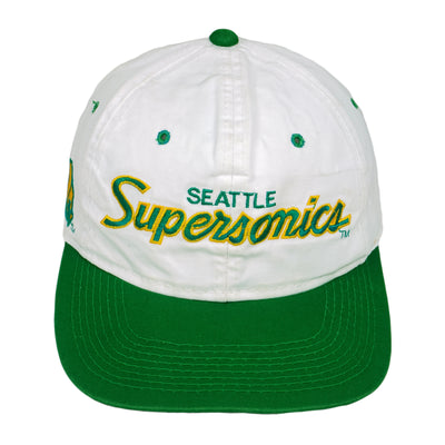 NBA (Sports Specialties) - Seattle SuperSonics Snapback Hat 1990s OSFA