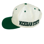 Reebok - Michigan State Spartans Snapback Hat 1990s OSFA Vintage Retro Football College