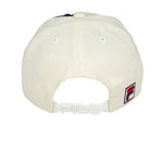 Fila - White & Blue Spell-Out Snapback Hat 1990s OSFA Vintage Retro