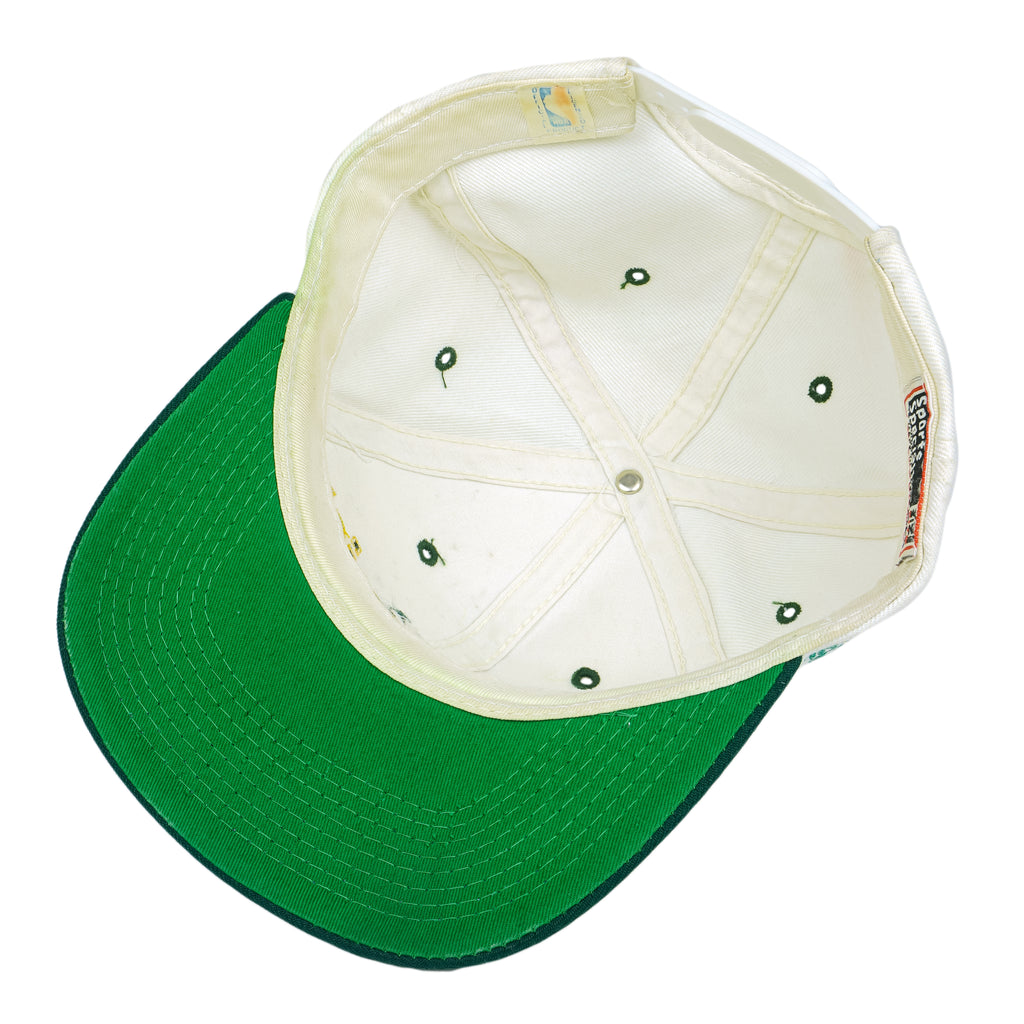 NBA (Sports Specialties) - Seattle Supersonics Spell-Out Snapback Hat 1990s OSFA Vintage Retro Basketball