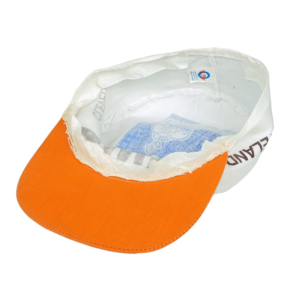 NFL (Re Play) - Browns Sherwin Williams Spell-Out Fitted Hat 1990s
