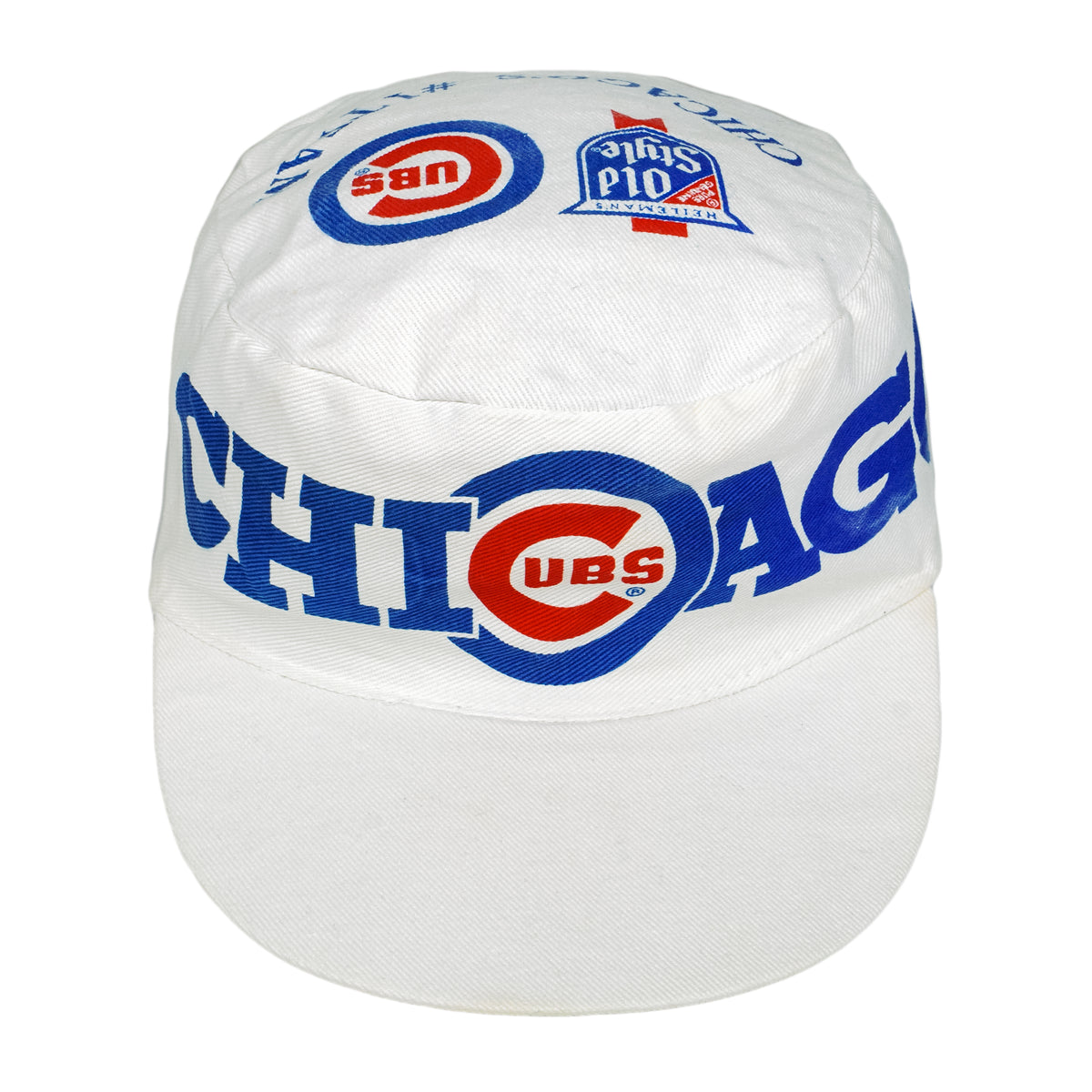 MLB - Chicago Cubs Bid Spell-out Fitted Hat 1990s  Vintage Retro Baseball