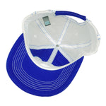 Budweiser (District) - Blue & White Mesh Spell-Out Snapback Hat 1990s OSFA Vantage Retro