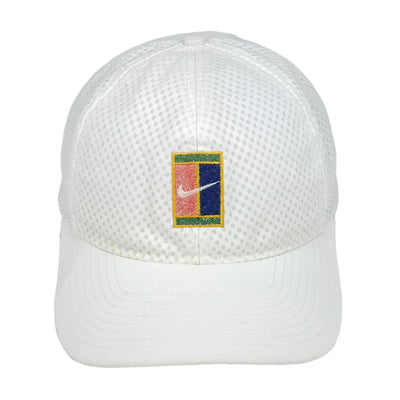 Nike - White Nike Court Snapback Hat 1990s OSFA