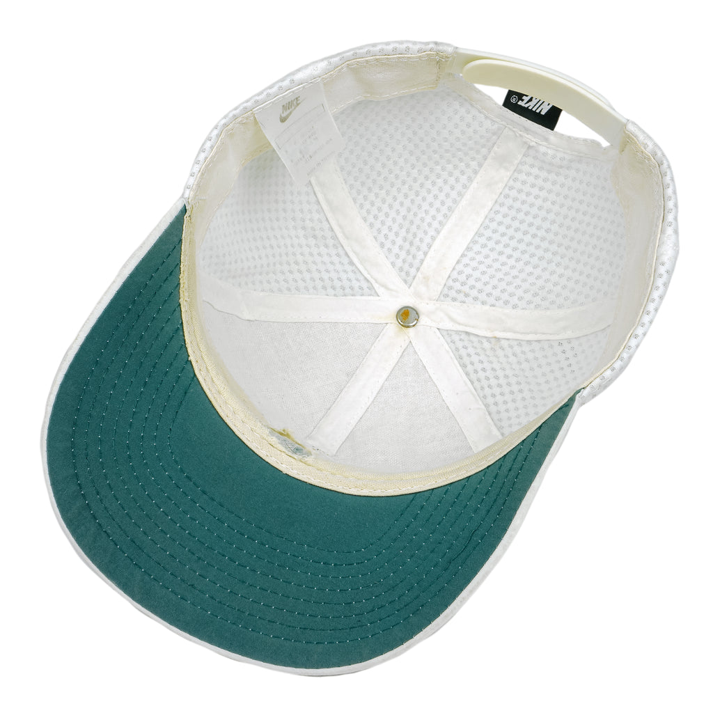 Nike - White Nike Court Snapback Hat 1990s OSFA Vintage Retro