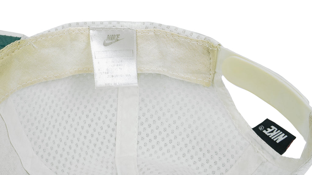 Nike - White Nike Court Snapback Hat 1990s OSFA Vintage Retro