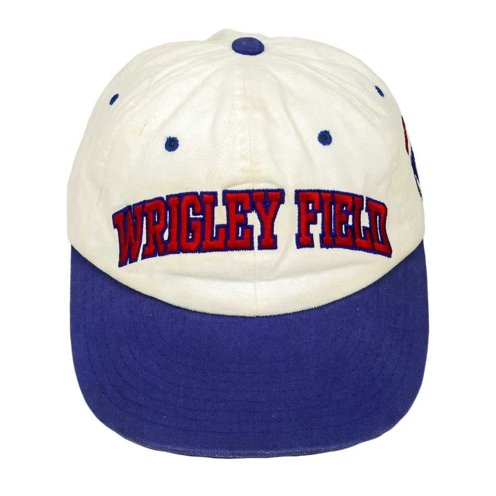Starter - Wrigley Field, Cubs Embroidered Snapback Hat 1990s OSFA Vintage Retro Baseball