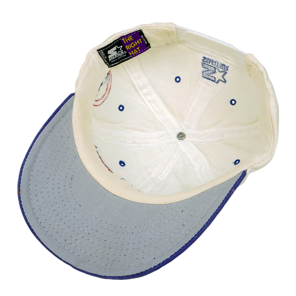 Starter - Wrigley Field, Cubs Embroidered Snapback Hat 1990s OSFA Vintage Retro Baseball