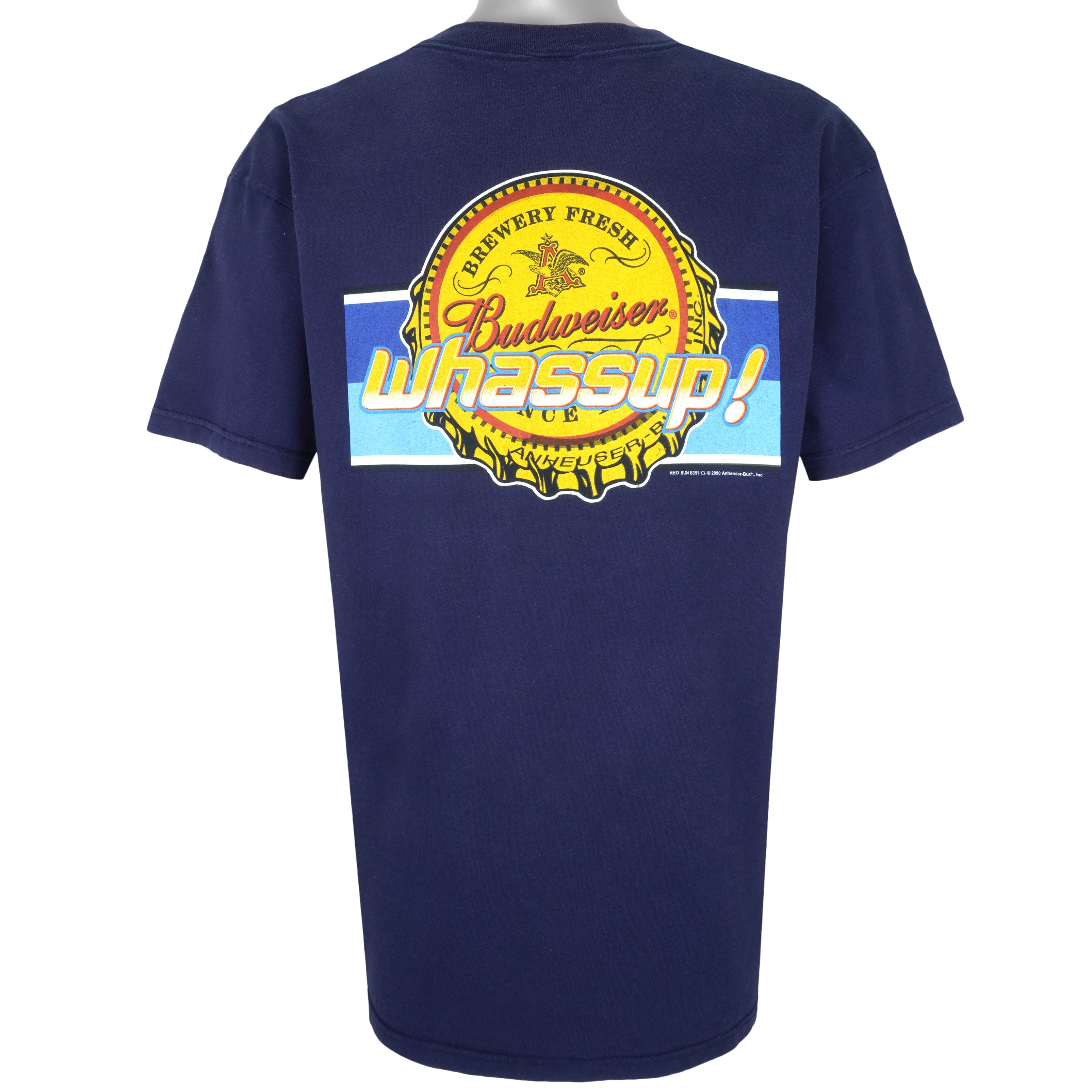 Vintage - Budweiser Whassup! T-Shirt 2000 X-Large Vintage Retro