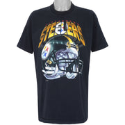 NFL (Salem) - Pittsburgh Steelers Big Logo T-Shirt 1994 X-Large Vintage Retro Football