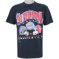 NFL (Belton) - Black Buffalo Bills Super Bowl XXVII T-Shirt 1994 Large Vintage Retro Football
