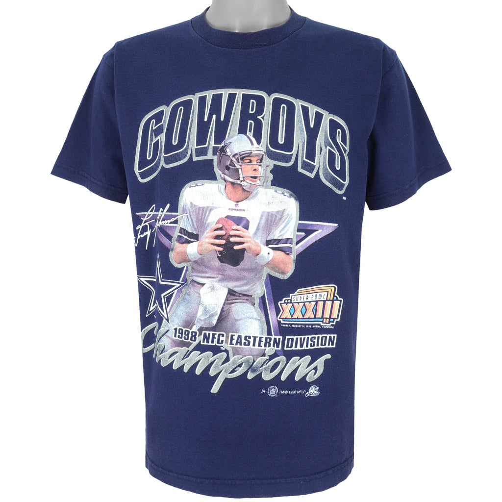 NFL - Dallas Cowboys, NFC Champions T-Shirt 1998 Large Vintage Retro Football