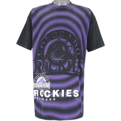 MLB (Salem) - Colorado Rockies All Over Print T-Shirt 1994 Large